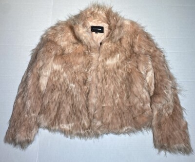 Fashion Nova Fernanda Fur Coat Women’s Large Pink New With Tags