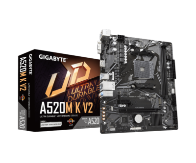 Gigabyte AMD A520 K V2 Motherboar DDR4 For AM4 AMD Ryzen HDMI GbE