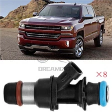 8x Delphi Fuel Injector For 2001-2007 GM Chevy GMC Truck 4.8L 5.3L 6.0L 25317628