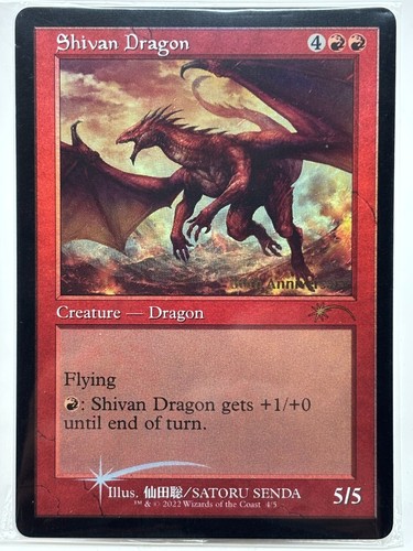 Shivan Dragon MINT* FOIL RETRO 30th Anniversary APAC ENGLISH 4/5 mtg -UnltdCards