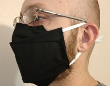 Mask 3D facemask double layered comfortable cotton with metal nosepiece