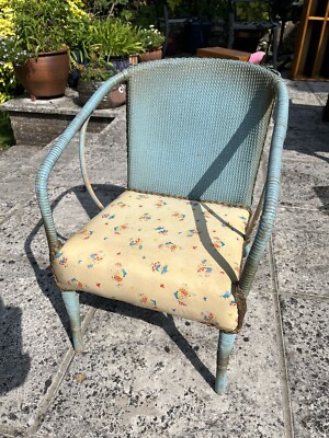 Vintage Sirrom/Lloyd Loom Style Child’s Wicker Chair UK
