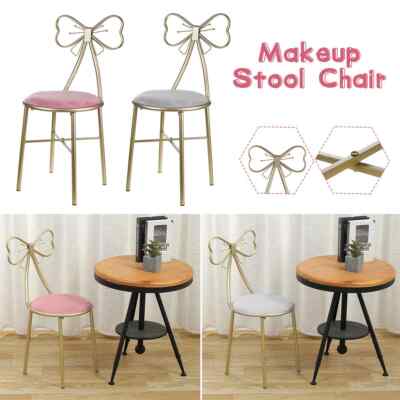 chinese dress ladies Dressing Stool Backrest Chair Cream Style Makeup Stool Girls' Bedroom White  Movable Makeup Chair main image 0