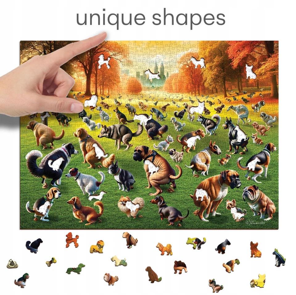 Rompecabezas De Madera Cachorros Poopies 1010 Piezas Idea De Regalo - Imagen 4 de 4