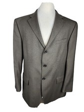 geoffrey beene Mens 46R Taupe Color Lt Weight 100 Wool Sport Coat S16