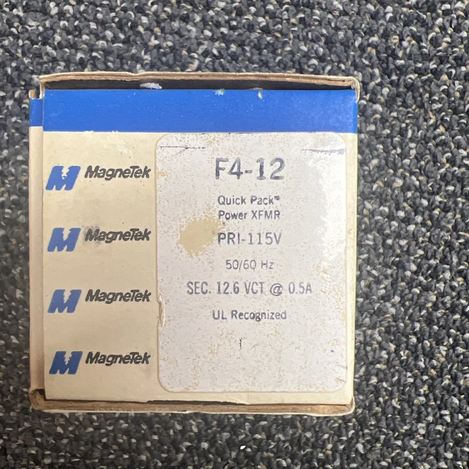 MAGNETEK - F4-12 TRANSFORMER 12.6Vct @ 0.500A UL 115V (NEW) - Image 2 of 3