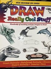 Draw Really Cool Stuff Childrens Art Instruction 6 Books In 1. Beginner Friendly