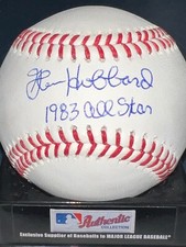 GLENN HUBBARD ATLANTA BRAVES  1983 ALL STAR  SIGNED OML BASEBALL