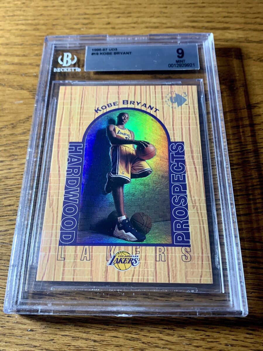 Lot - 1997 Upper Deck Hardwood Prospects Kobe Bryant Basketball Card #19