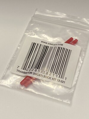 Oakley Transistor Eyeglasses Earsock Kit 12-221 Red Ducati New