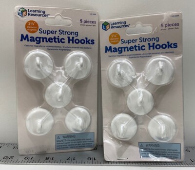 2 - Learning Resources Super Strong Magnetic Hooks 5 Pack