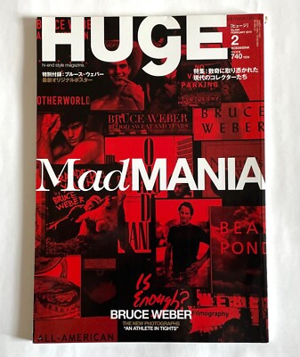 BRUCE WEBER 特大ポスター額付き BRUCE WEBER HUGE JAPAN MAGAZINE 02/2010 w/Poster MAD MANIA
