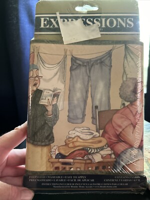 Expressions Wallpaper Border Laundry Ladies 5 Yards X2 SB10272B KLM43006 NOS