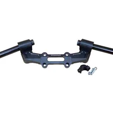 YAMAHA 2021-2024 MT-07 WOODCRAFT CLIPON ADAPTER PLATE WITH BLACK BARS