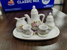 Royal Norfolk White, Pink Roses Mini Tea Set 10 Pieces