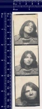 1970s PHOTO BOOTH Slip Man Making Faces Grimaces Vintage Original Snapshot