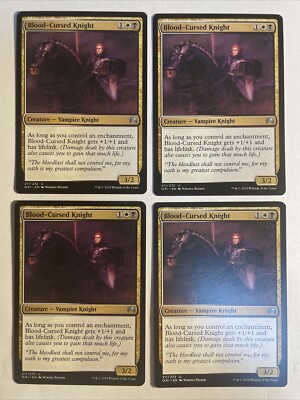4x Mtg Magic Origins Blood-Cursed Knight NM Magic The Gathering