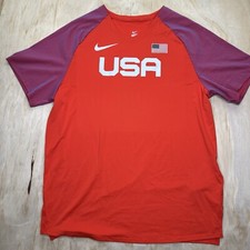 NUEVA Camisa Roja Sin Etiquetas XXL Nike Pro Elite EE. UU. Juegos Olímpicos de Atletismo AO8670-602
