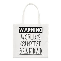 Achtung Weltweit Grumpiest Opa Regular Tragetasche Toll Beste GroßVater Shopper