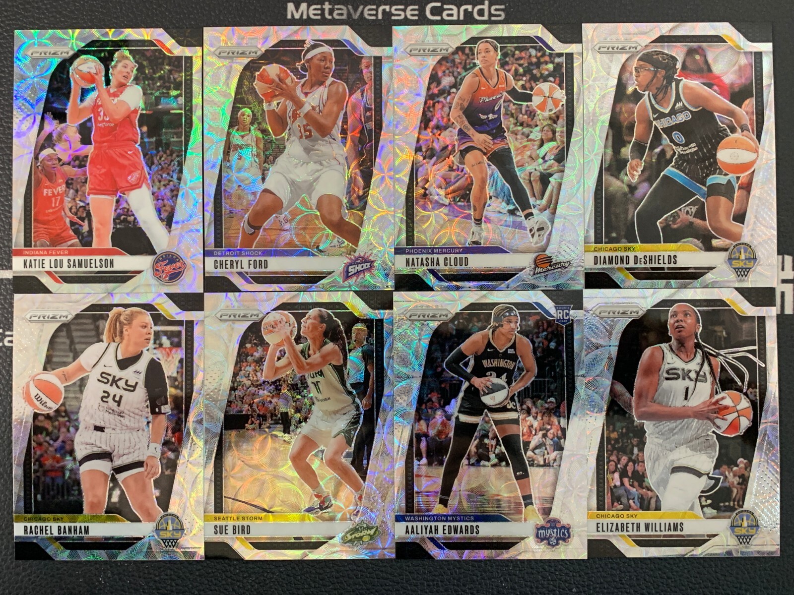 Lot 8 2024 WNBA Prizm Premium Box Set Prizm /99 Sue Bird Cheryl Ford
