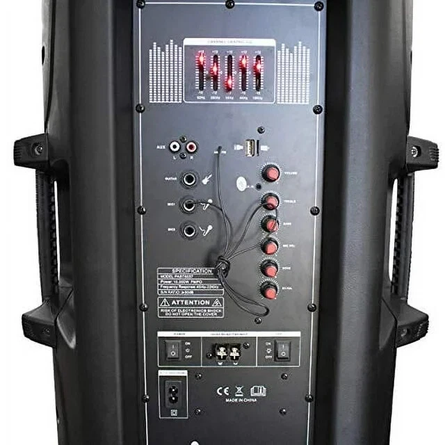 Axess PABT6037 портативный Bluetooth динамик беспроводная система звукоусиления - Изображение 3 из 4