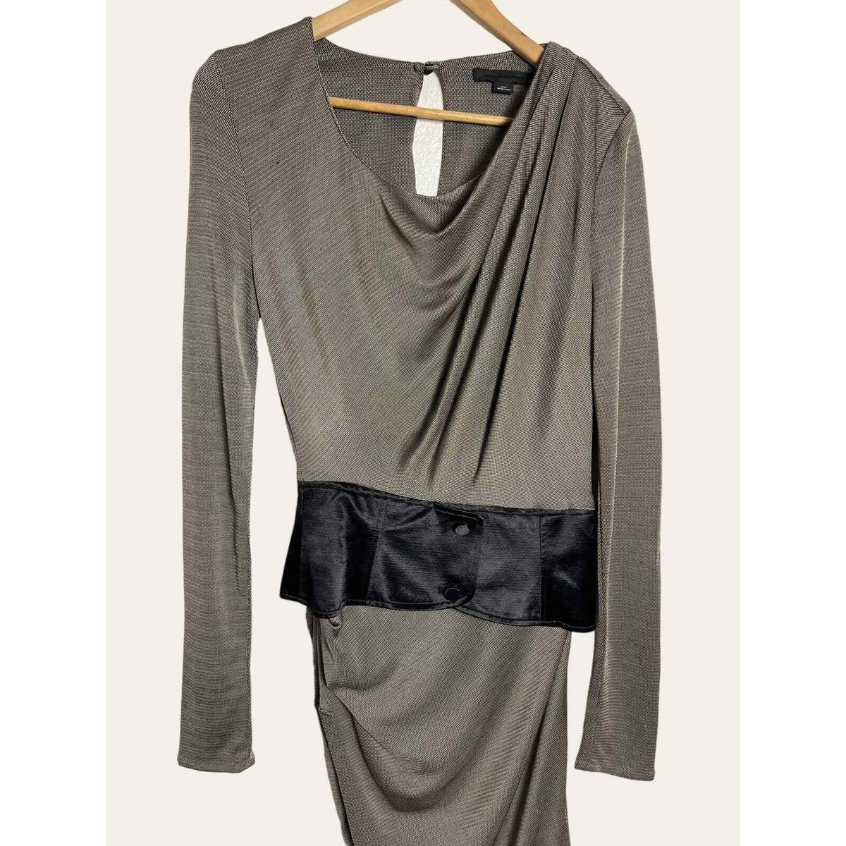 alexander wang draped corset dress