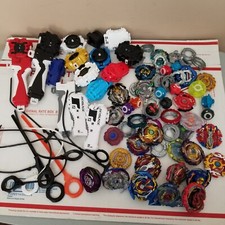 Beyblade Lot Parts Metal Pieces Launchers Spinners Ripcords Huge Big Collection
