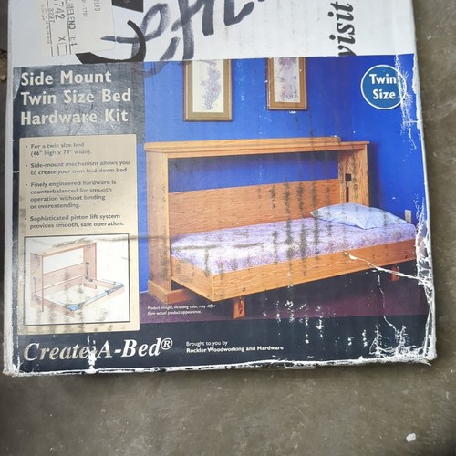 Murphy Bed Hardware Kit Side Mount Full Bed Horizontal Made in USA