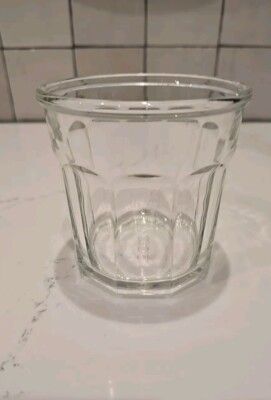 VTG Clear Double Old Fashioned Luminarc 500 10 Panel Glass Barware Rolled Lip HD