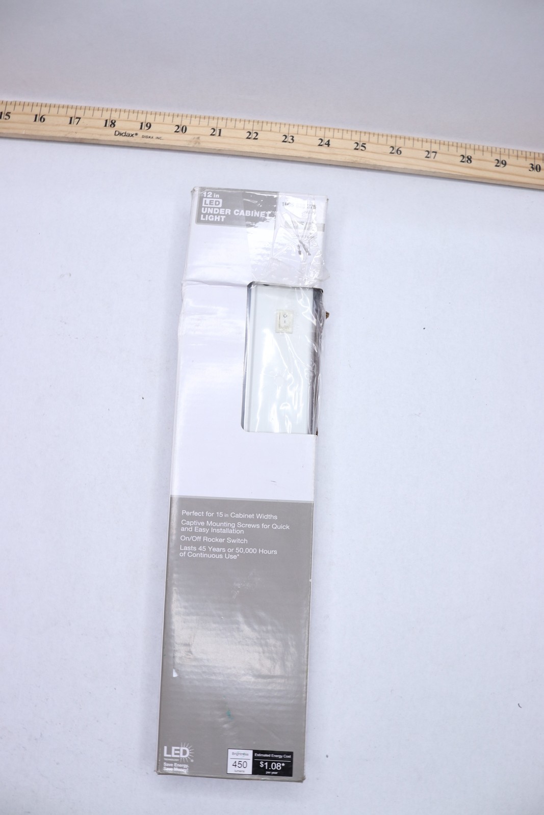 Commercial Electric Dimmable LED Under Cabinet Light White 12