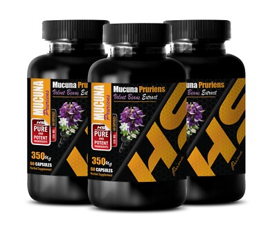Natural energy pills - MUCUNA PRURIENS EXTRACT - 3B - brain plus supplement