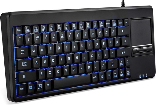 Multimedia USB Backlit Keyboard with Convenient Touchpad and Dual USB 2.0 Ports - Picture 10 of 10