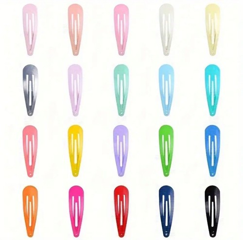 20 un. clips para el cabello a presión para pines para horquilla color barras de metal 5 cm Reino Unido - Imagen 18 de 22