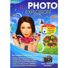 Photo Explosion 5.0 Deluxe Imaging Bonus Album Plus Software Brand New