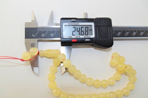 ISLAMIC 33 PRAYER BEADS 15.7gr 9mm GENUINE BALTIC AMBER TASBIH MISBAHA NEW N6 - Picture 8 of 8
