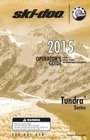 Ski-Doo Owners Manual Book Guide Tundra Series: 2015 Tundra LT 550F