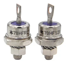 10 pcs Rectifier Diode 70HFR120 70HF120 Spiral Rectifier Diode Chassis Stud M...