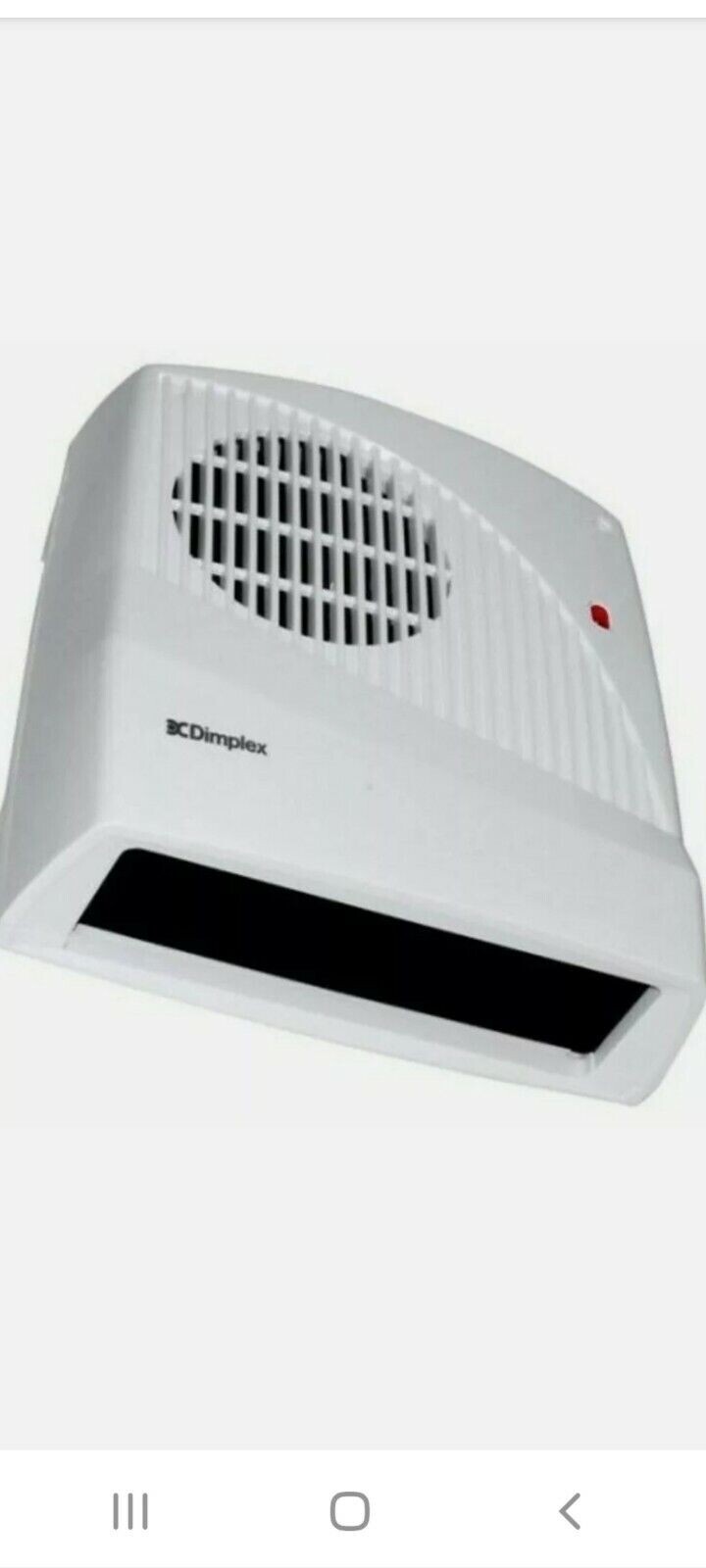 Dimplex FX20VE 2kW Bathroom Downflow Fan Heater Wall Mounted Pull