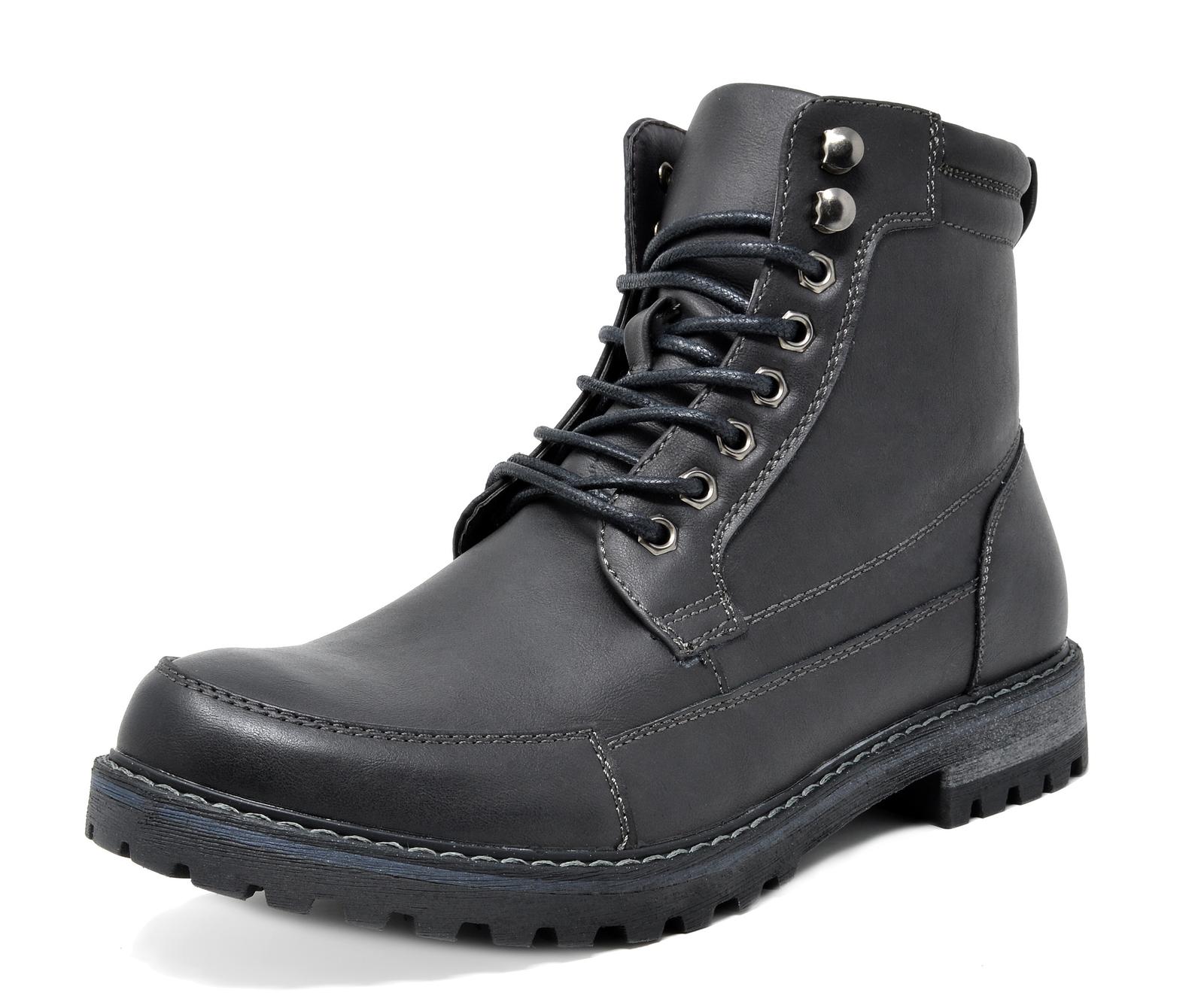 's Motorcycle Boots Combat Riding Ankle Leather Oxford Boots