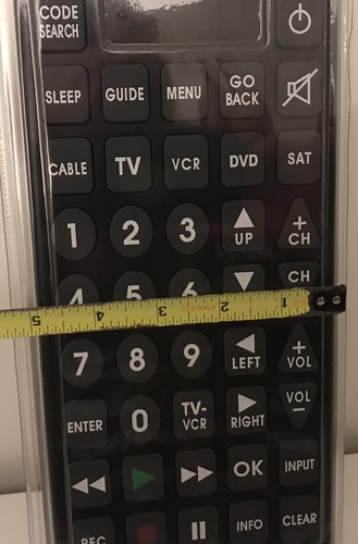 Jumbo Universal Remote TV VCR DVD SAT Cable Control Big Button Remote Large NEW - Picture 8 of 9