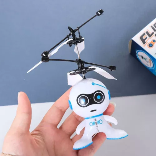 Robot Flying Toys Mini Drone Toy USB Rechargeable Hand Induction Toy Gift - Picture 9 of 9
