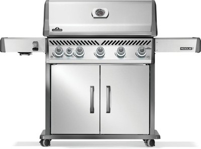 Napoleon Rogue PRO 625 Natural Gas Grill with Infrared Side Burner, Stainless...