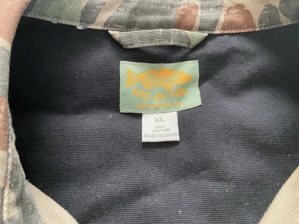 Marsh Wear Ride The Tide Para hombres XL Camisa de Lona Chaqueta Camuflaje XL Foto 3 de 4