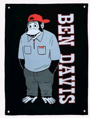Ben Davis 29x22 Funky Monkey Banner Flag Hanging New W/Tags Brand Canvas Style