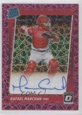 2021 Panini Donruss Optic Pink Velocity Prizm /75 Rafael Marchan #RRS-RA Auto RC
