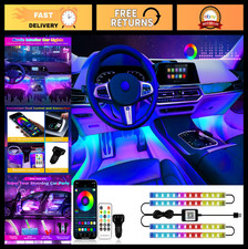 Rgb Led Interior Car Strip Lights - Smart App Control Music Sync 12v Neon Ligh