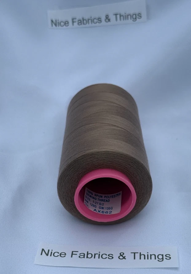 50 Spools -Brown AX 662 Multi Purpose Sewing Thread - Image 3 of 3