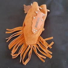 PITTSBURGH Leather Drawstring Pouch Bag 