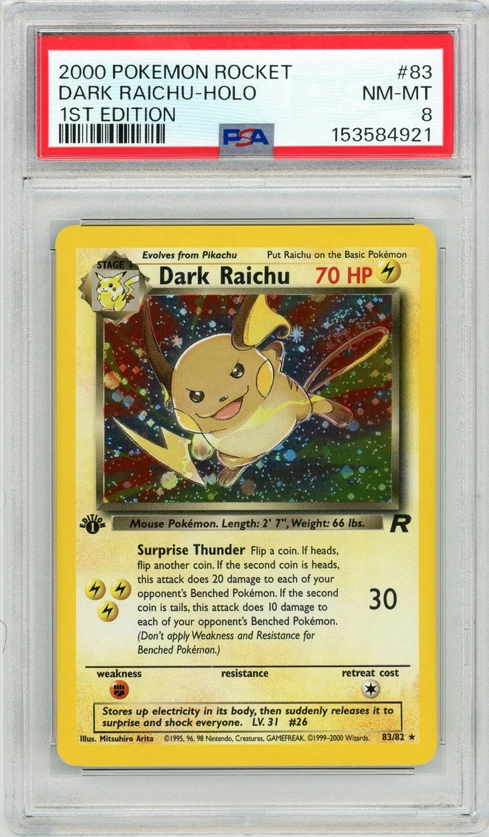 first ever secret rare pokemon card Did you know this about the 1st Edition Team Rocket set? The 1st Edition Team Rocket set was released on April 24, 2000, as the 5th Pokmon TCG expansion. It introduced "Dark Pokmon TCG Individual Trading Card