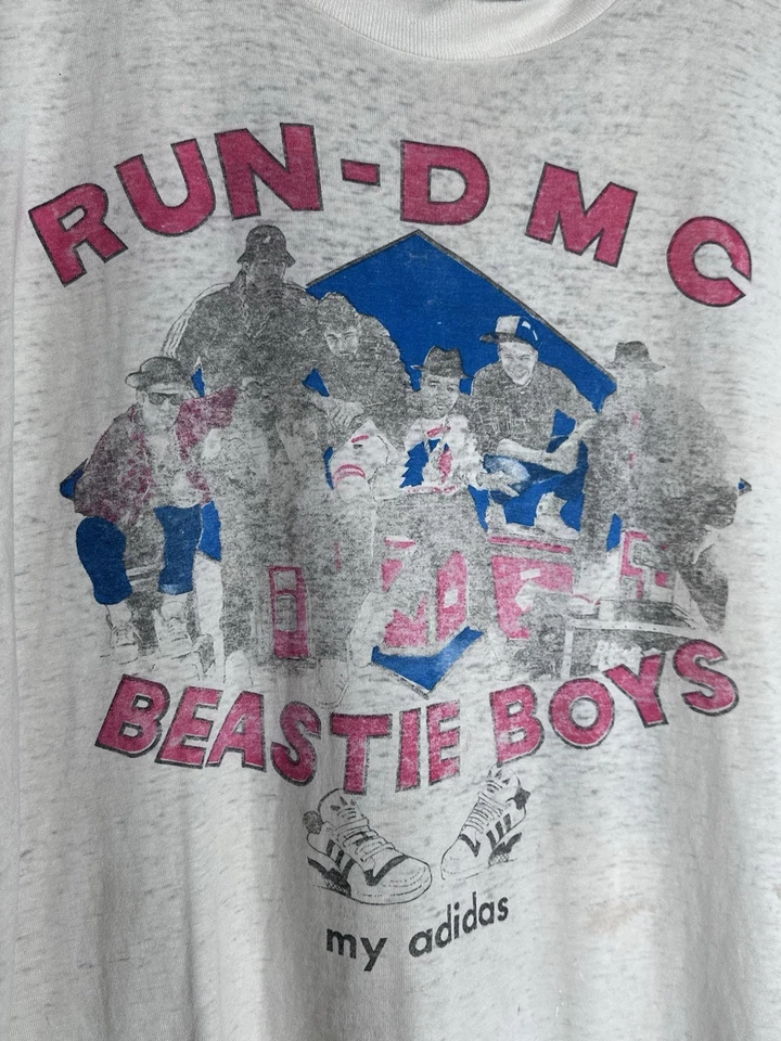 Camiseta De Colección 1987 Run DMC/BEASTIE BOYS Together Forever Tour XL *Rara Foto 3 de 4